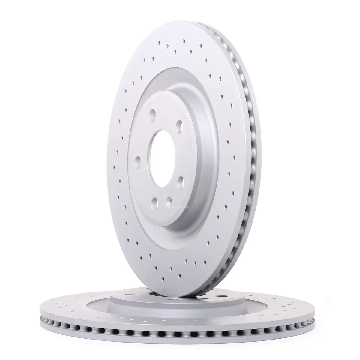 Rear Cross Drilled Brake Rotors - Pair (330X22) 1
