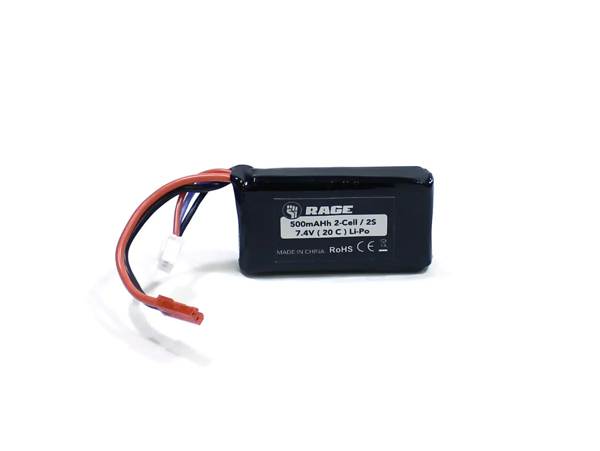 7.4V 2S 500Mah 20C Lipo Battery With Jst 1