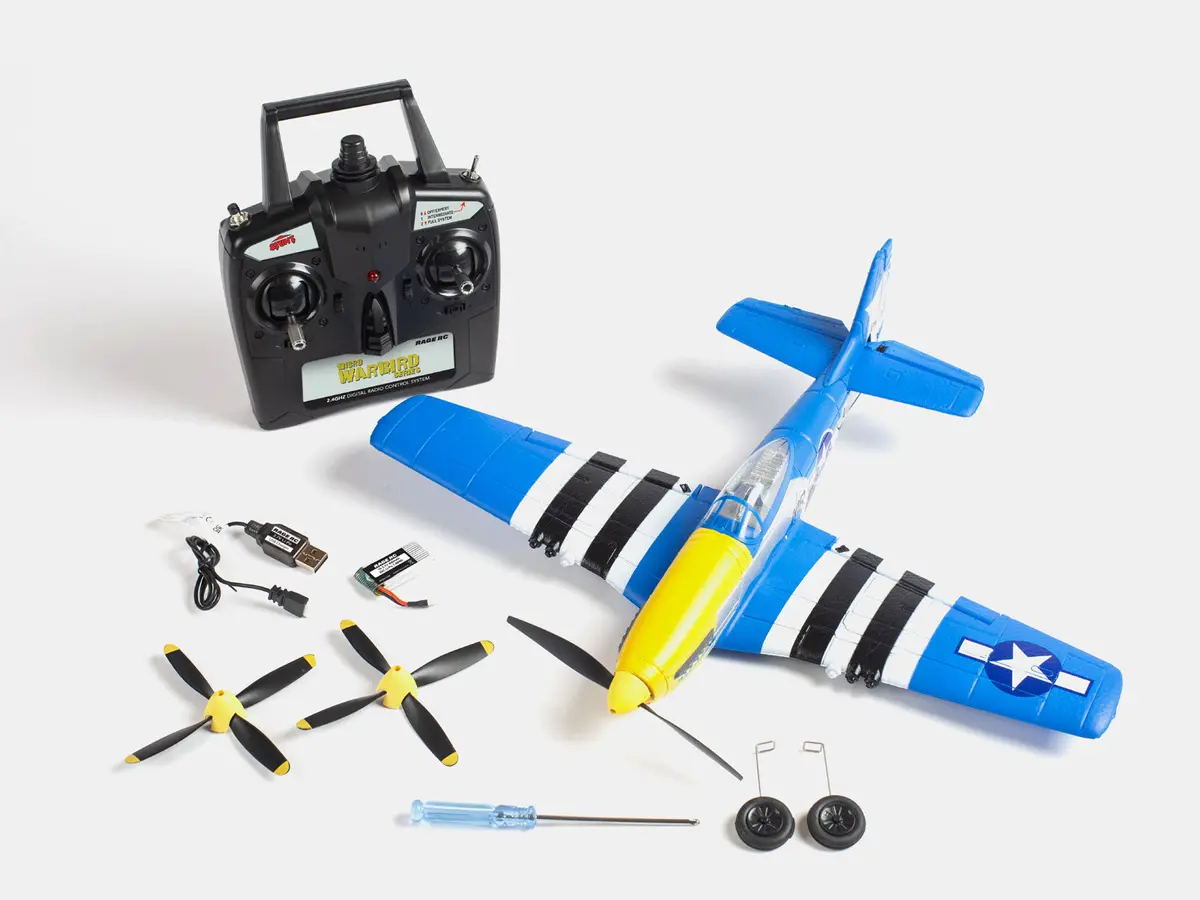 P-51D Obsession Micro Rtf Airplane With Pass (Pilot Assist Stability Software) System 1