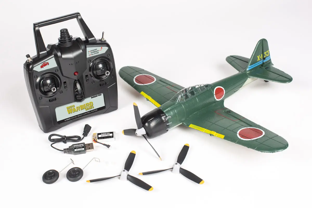 Mitsubishi A6m Zero Micro Rtf Airplane W/Pass System 1