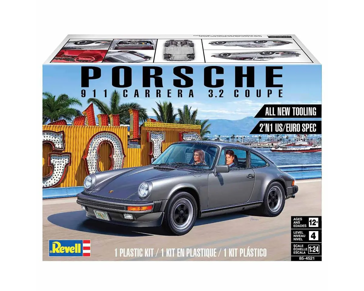 Revell 1/24 Porsche 911 Carrera 3.2 Coupe Model Kit 1