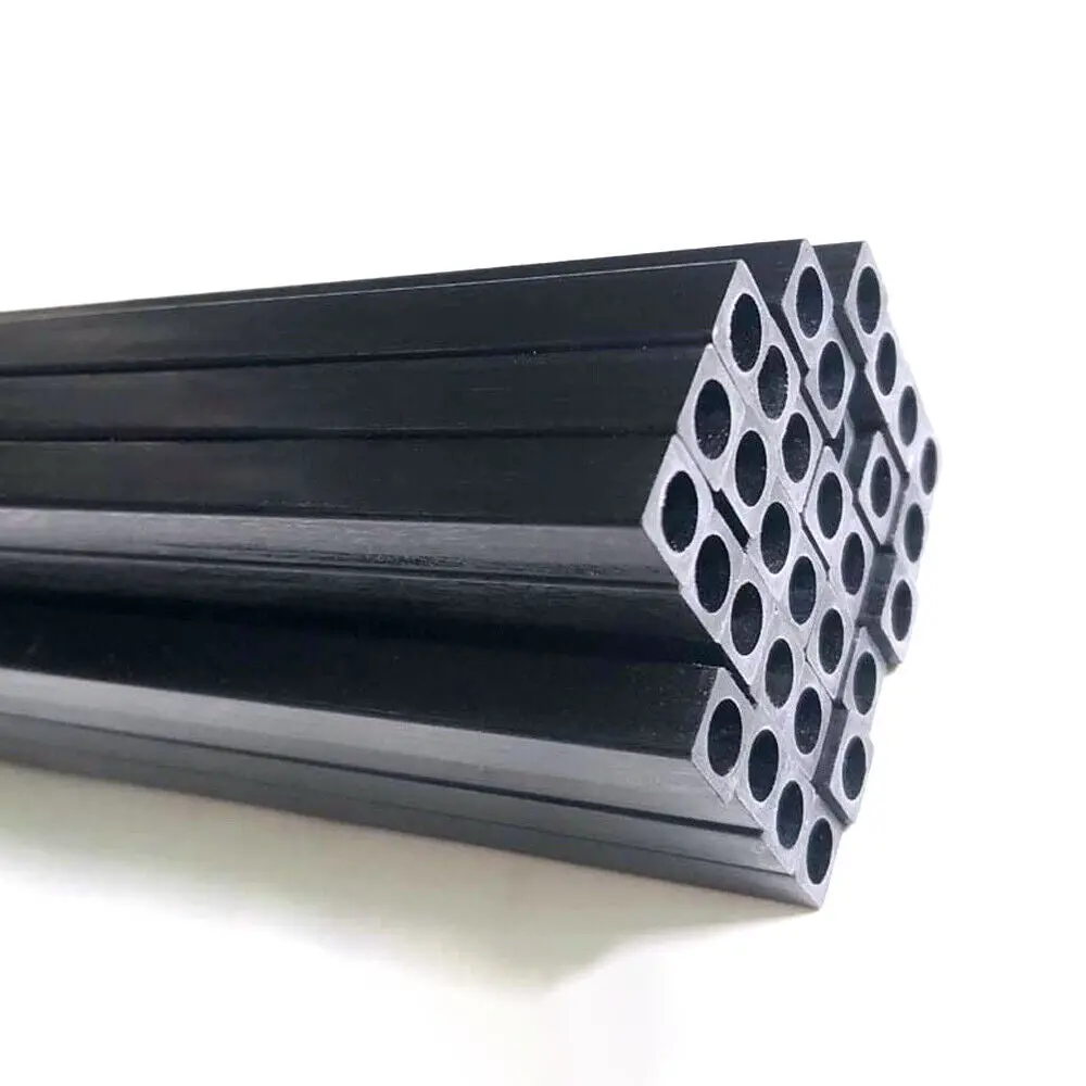 Carbon Fiber Sq Outer With Round Inner Tube 2Mm X 2Mm X 1Mm X 1000Mm 1
