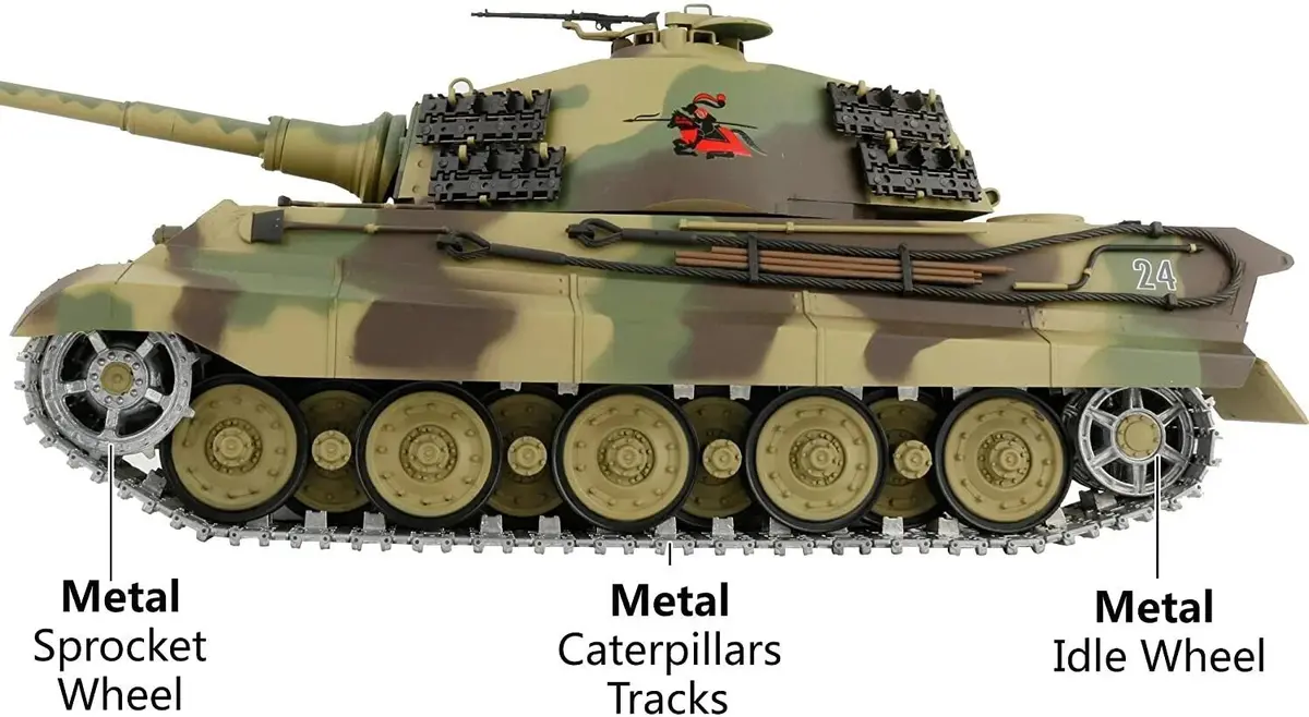 Rc Pro 1-16 German King Tiger (Henschel) Rc Heavy Tank 3888A-1 2