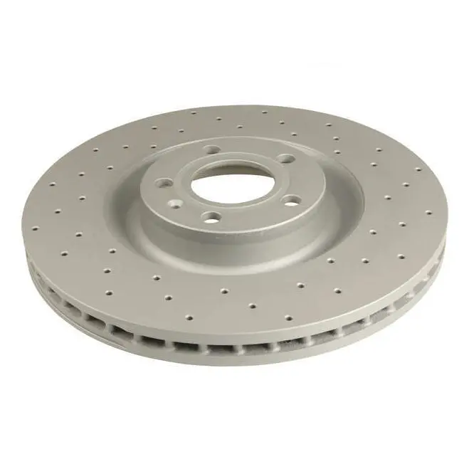 B6 S4 Front Rotors Cross Drilled (Pair) 1
