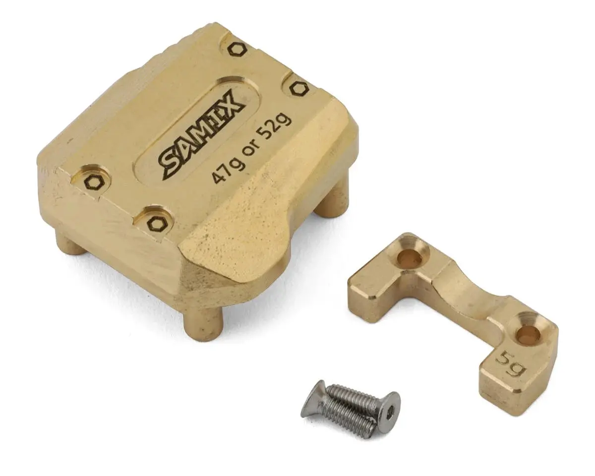 Samix Scx10 Iii Brass Differential Cover (Gold) (47G Or 52G) 1