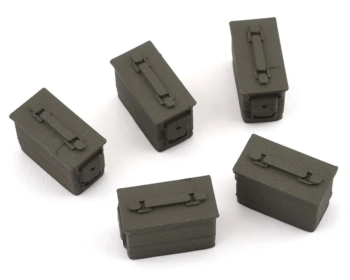Scale By Chris 10Th Scale Replica Ammo Box 5 Pack Green 1