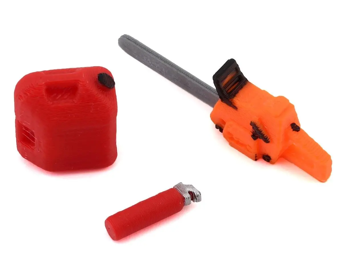 1/24 Scale Combo Pack 3 W/Chainsaw, 5Gal Fuel Jug, Fire Extinguisher 1