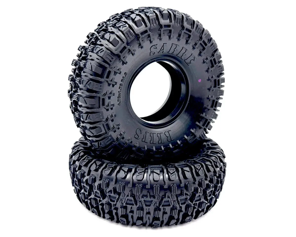 Reefs Rc Sabre 1.9" Rock Crawler Tires (2) (Pink) W/Foams 1