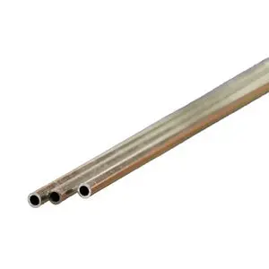 Round Aluminum Tube: 1/8" Od X 0.014" Wall X 12" Long 1
