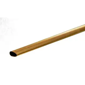 Brass Streamline : 1/4" Od X 0.014" Wall X 12" Long 1