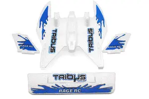 Foam Parts Set With Blue Decals; Tribus 1