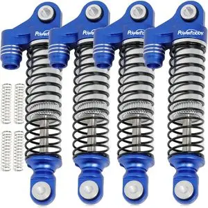 Aluminum 51Mm Long Travel Shocks, Blue, For Traxxas Trx-4M 1