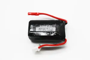 3S 11.1V 400Mah Lipo With Jst Plug; P-51D Bl 1