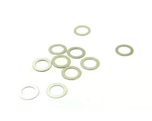 Steel Shims, 3X4.4X0.1Mm, (10Pcs) 1