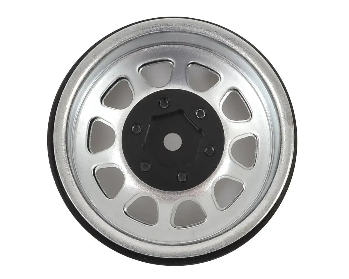 Ssd Rc D Hole 1.9" Steel Beadlock Crawler Wheels (Silver) (2) 2