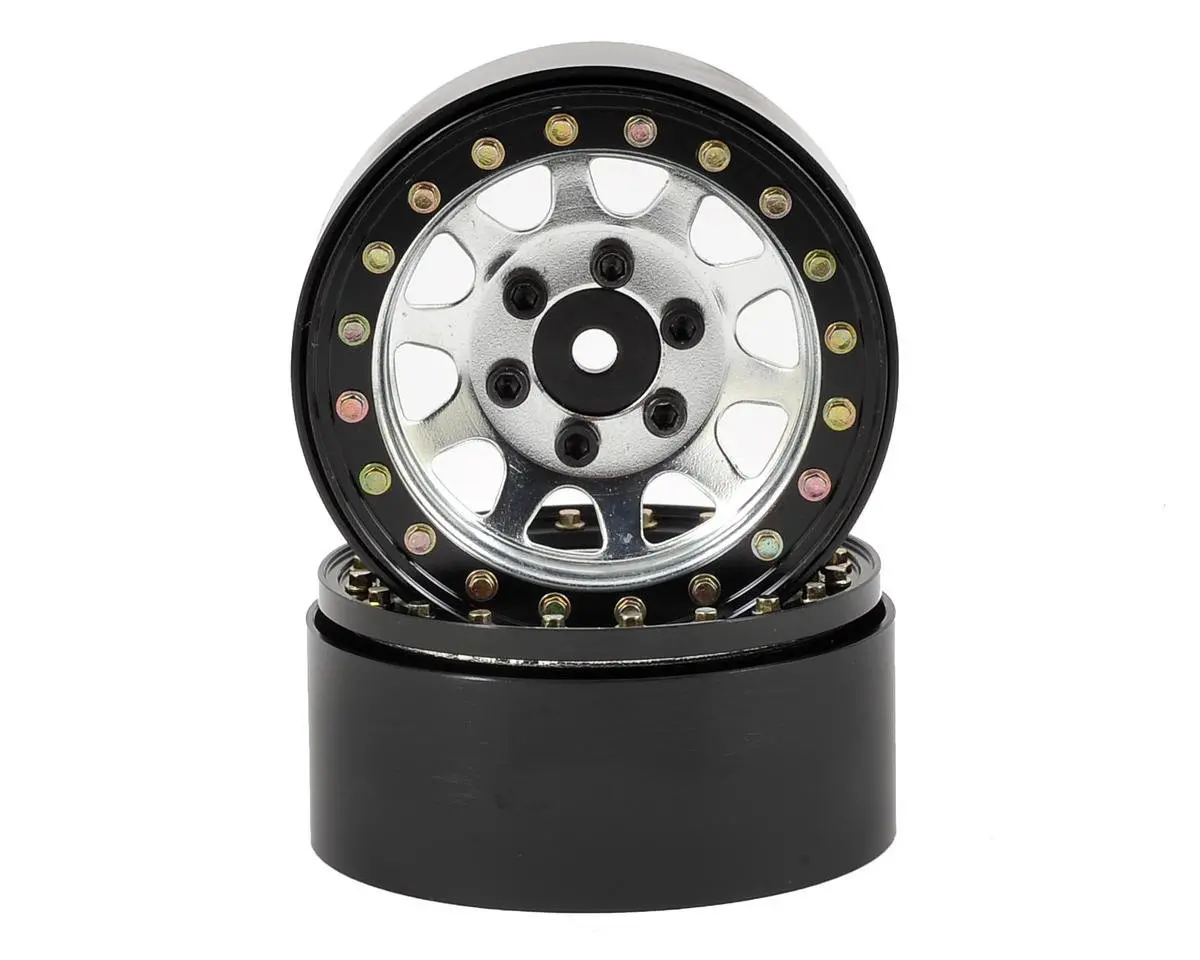 Ssd Rc D Hole 1.9" Steel Beadlock Crawler Wheels (Silver) (2) 1