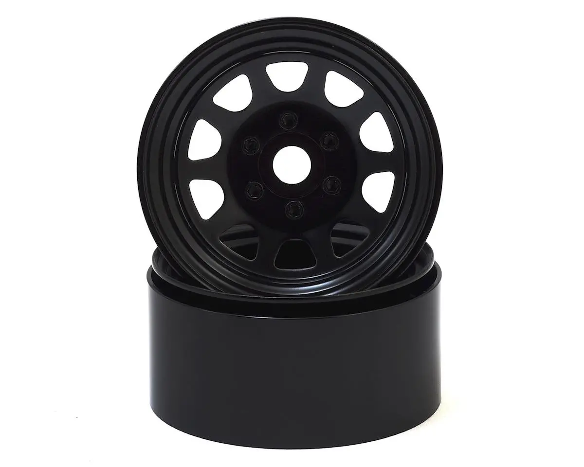 Ssd Rc D Hole 1.9" Steel Beadlock Crawler Wheels (Silver) (2) 1