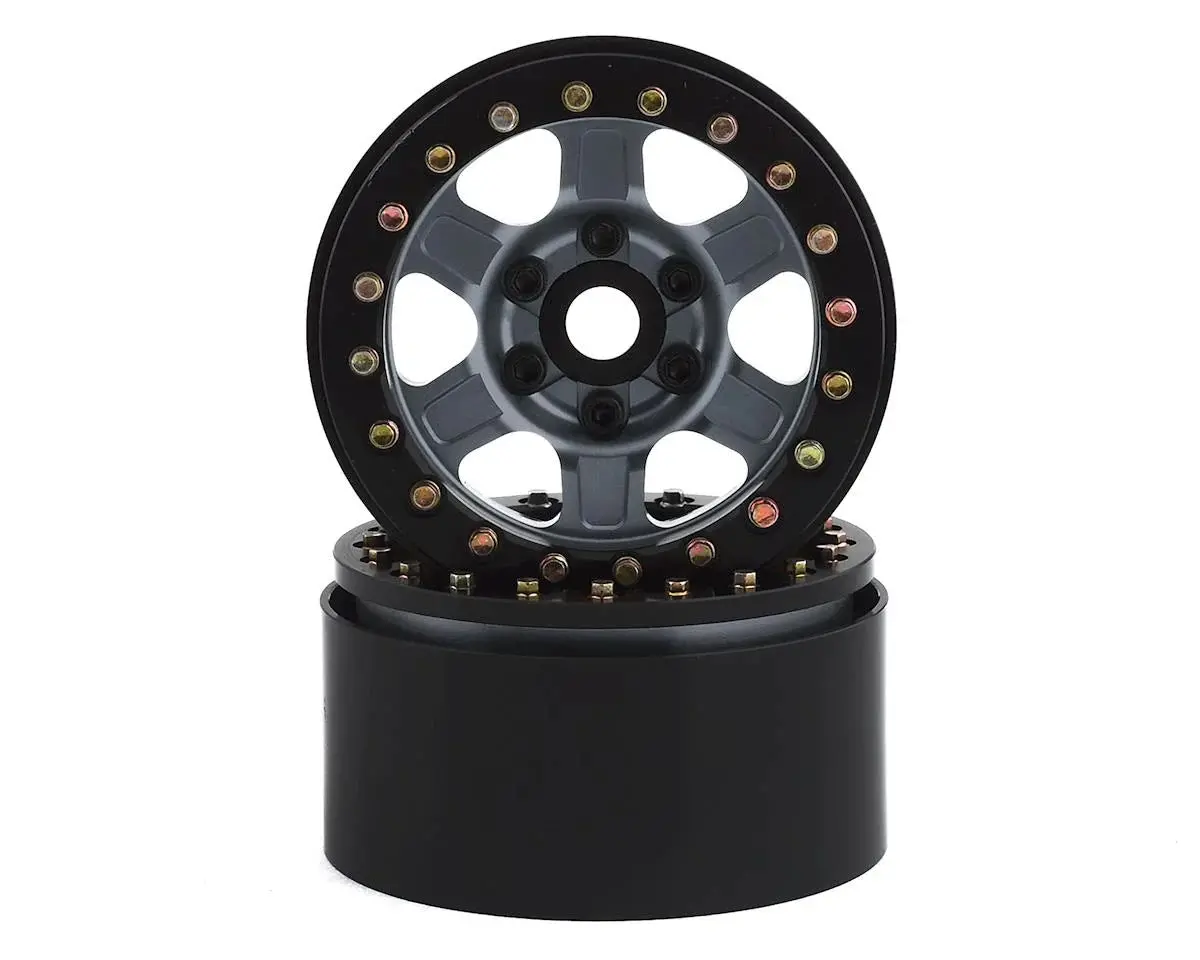 Ssd Rc 1.9"" Challenger Beadlock Wheels (Grey) (2) 1