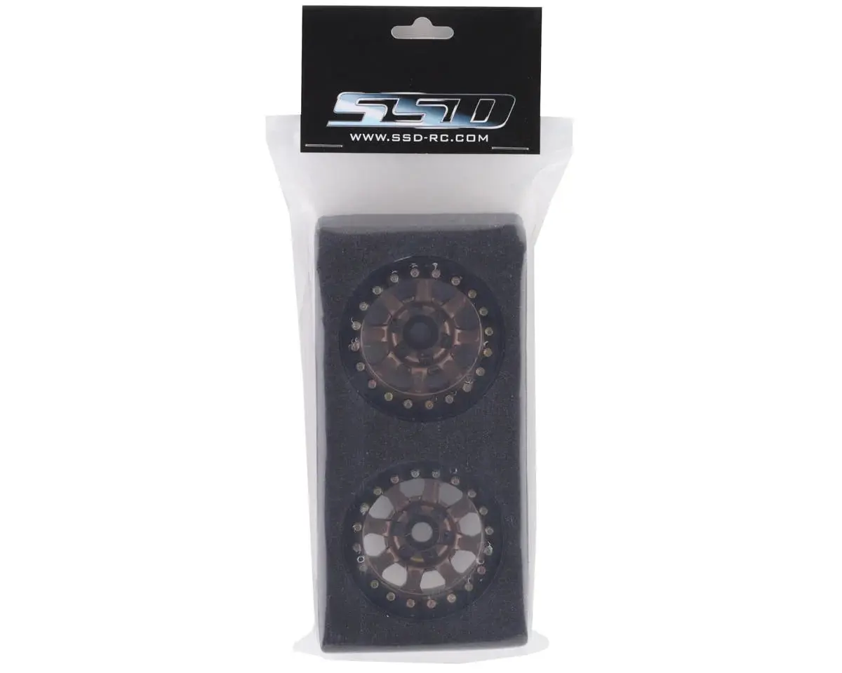 Ssd Rc Warrior 1.9" Beadlock Crawler Wheels (Bronze, 2Pcs) – Cnc Aluminum [Ssd00430] 1