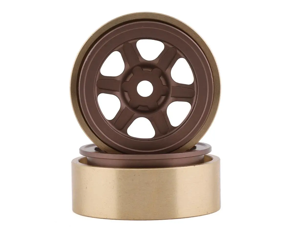 Scx24 Ssd Rc Scx24 1.0” Aluminum/Brass Challenger Wheels (Bronze) (2) 1