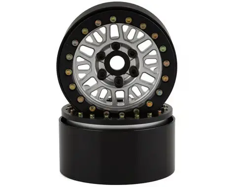 Ssd Rc Mesh 1.9" Beadlock Crawler Wheels (Silver) (2) 1