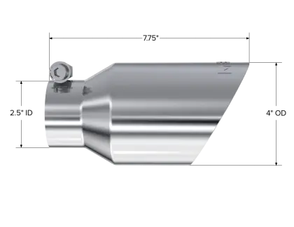 Mbrp Universal Exhaust Tips - 4" Od / 2.5" Inlet 1