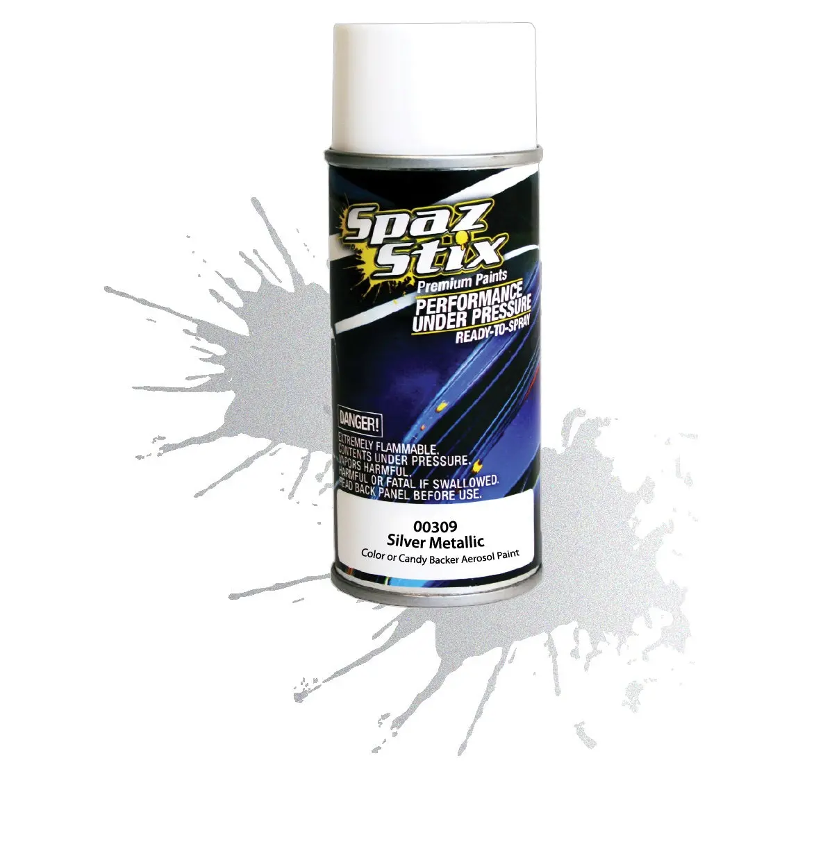 Metallic Silver/"Candy" Backer, Aerosol Paint, 3.5Oz Bottle 1