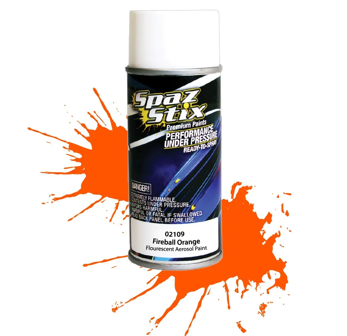 Fireball Orange Fluorescent Paint 1