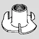 Blind Nut M5x.8Mm (4) 1