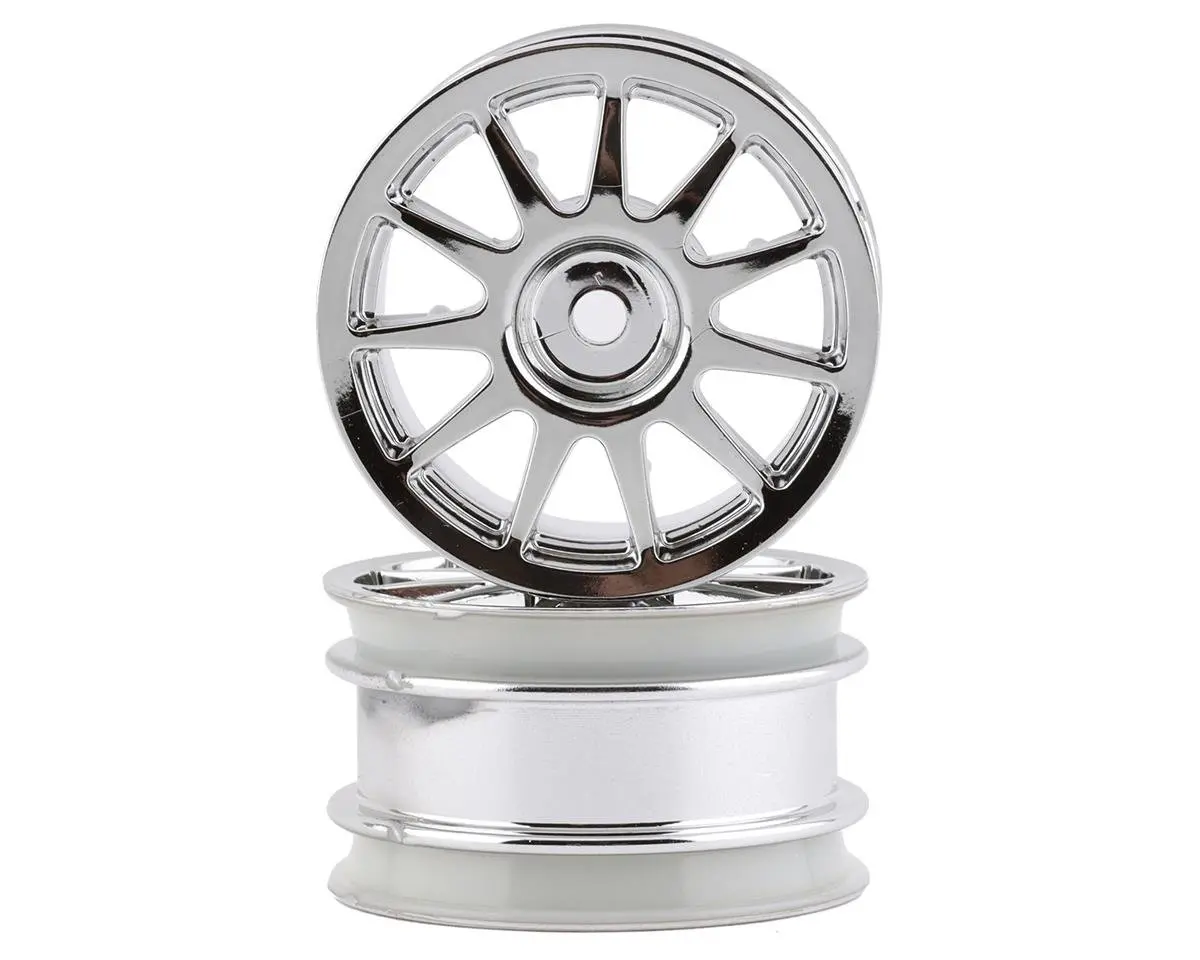 Tamiya M-Chassis 11-Spoke Wheels (Chrome Plated) (2) 1