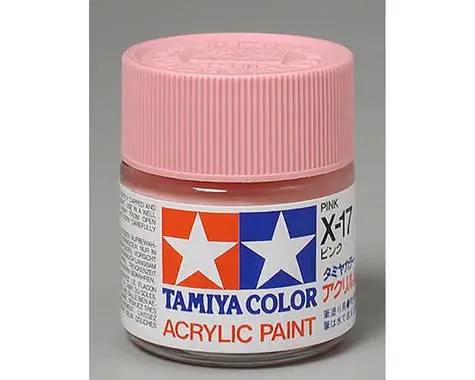 Tamiya X-17 Pink Gloss Finish Acrylic Paint (23Ml) 1
