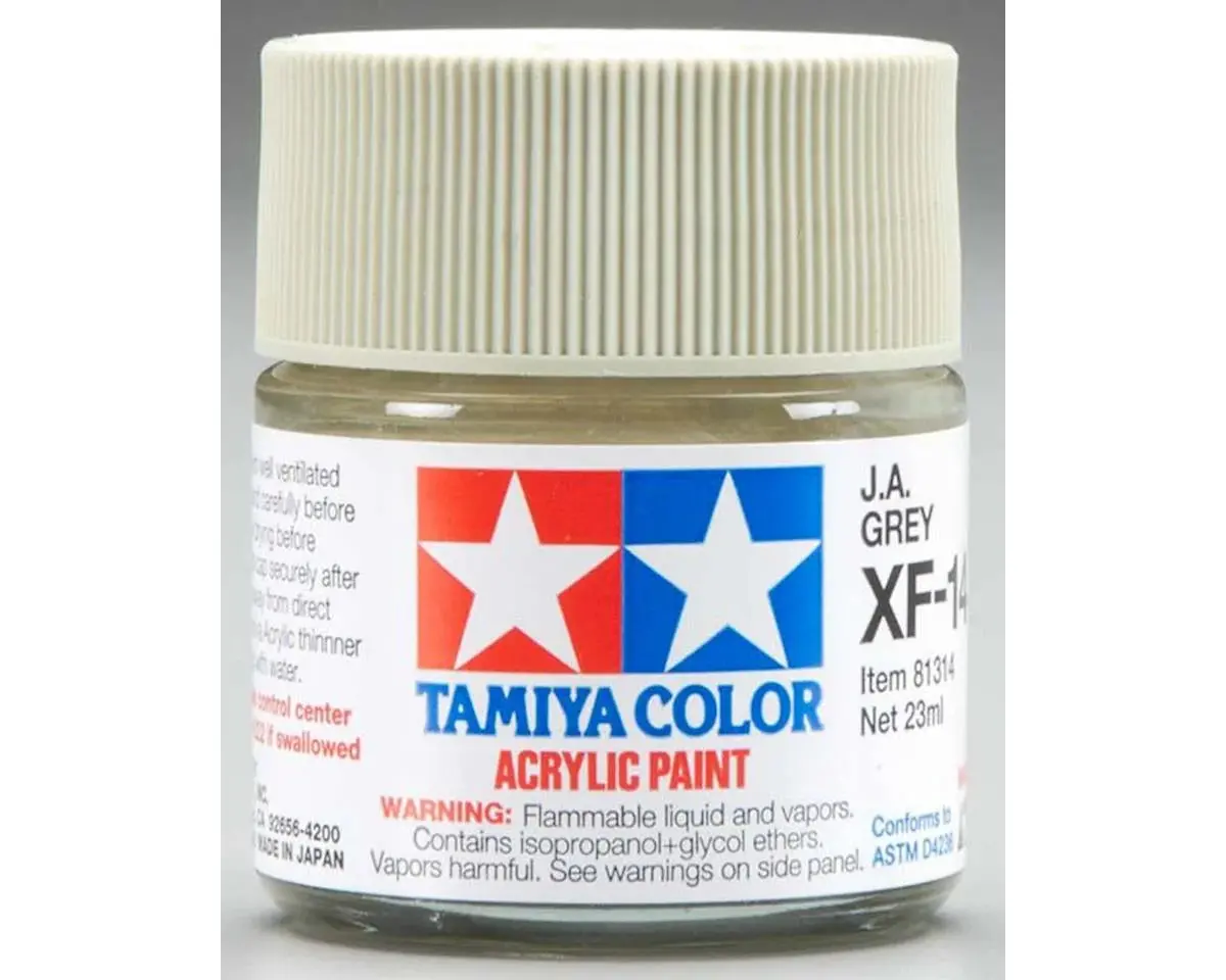 Tamiya Xf-14 Flat J.A.Grey Acrylic Paint (23Ml) 1