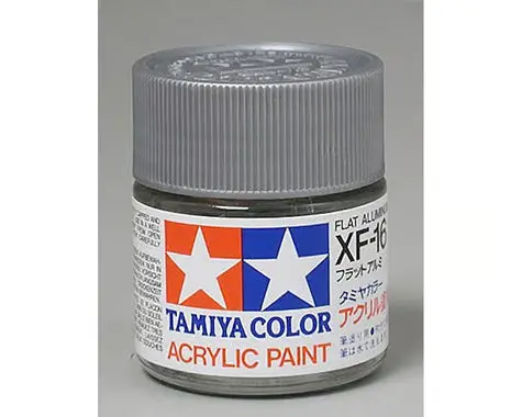 Tamiya Xf-16 Flat Aluminum Acrylic Paint (23Ml) 1