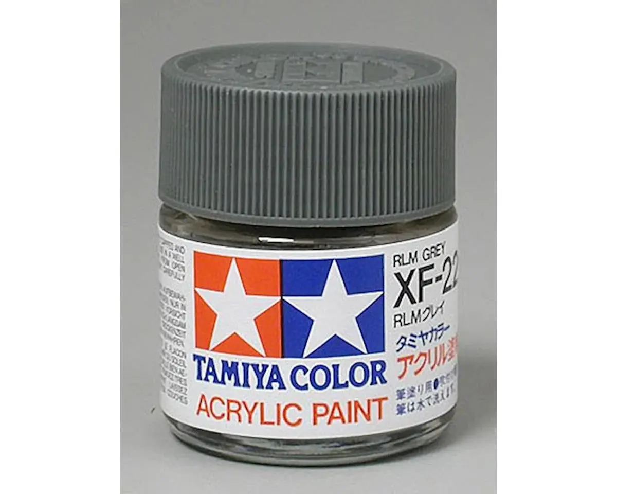 Tamiya Xf-22 Flat Rlm Grey Acrylic Paint (23Ml) 1
