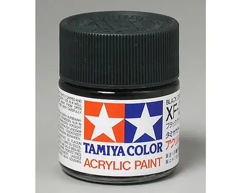 Tamiya Xf-27 Flat Black Green Acrylic Paint 23Ml 1