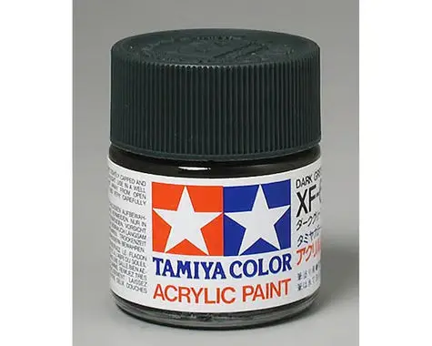 Tamiya Xf-61 Flat Dark Green Acrylic Paint (23Ml) 1