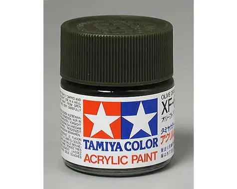 Tamiya Xf-62 Flat Olive Drab Acrylic Paint (23Ml) 1
