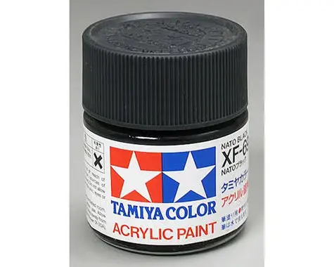 Tamiya Xf-69 Flat Nato Black Acrylic Paint (23Ml) 1