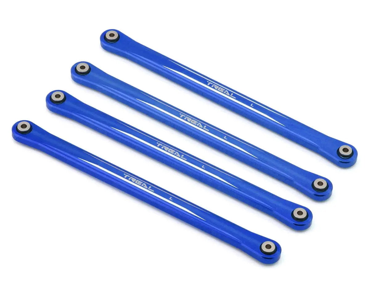 Treal Hobby Losi Lmt Aluminum Lower Link Bars (4) (Blue) 1