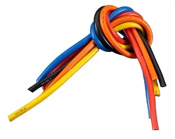 10 Gauge Super Flexible Wire - 1' Ea. Black, Red, Blue, Yellow, Orange 1