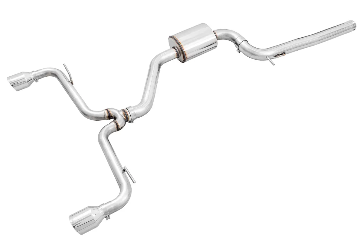Awe Track Edition Exhaust For Vw Mk7.5 Gti - Chrome Silver Tips 1