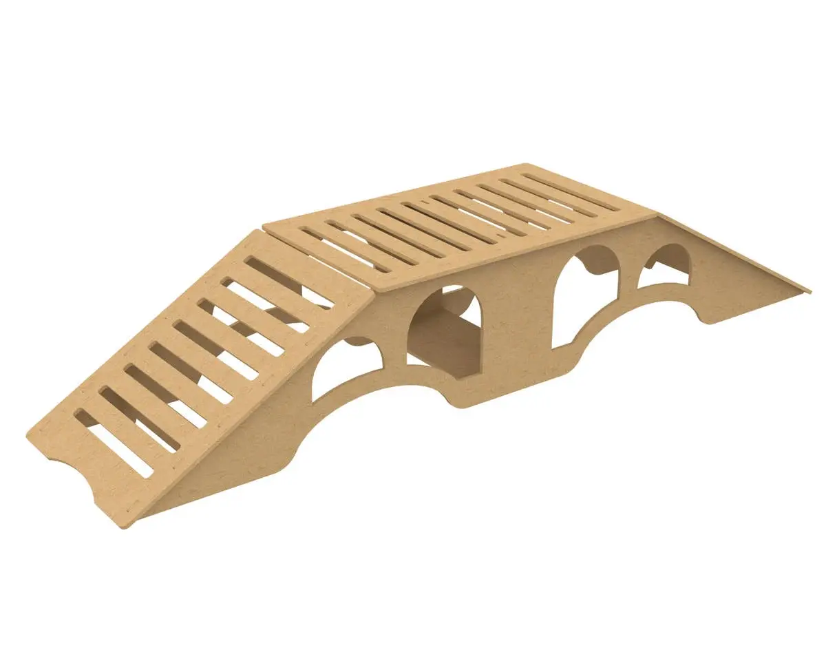 Udi Rc 1/24 & 1/18 Wooden Micro Crawler Course Set (Prop A/Hill Bridge) 1