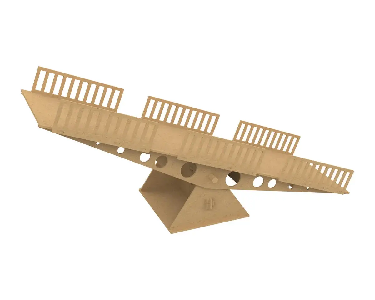 Udi Rc 1/24 & 1/18 Wooden Micro Crawler Course Set (Prop B/Seesaw) 1