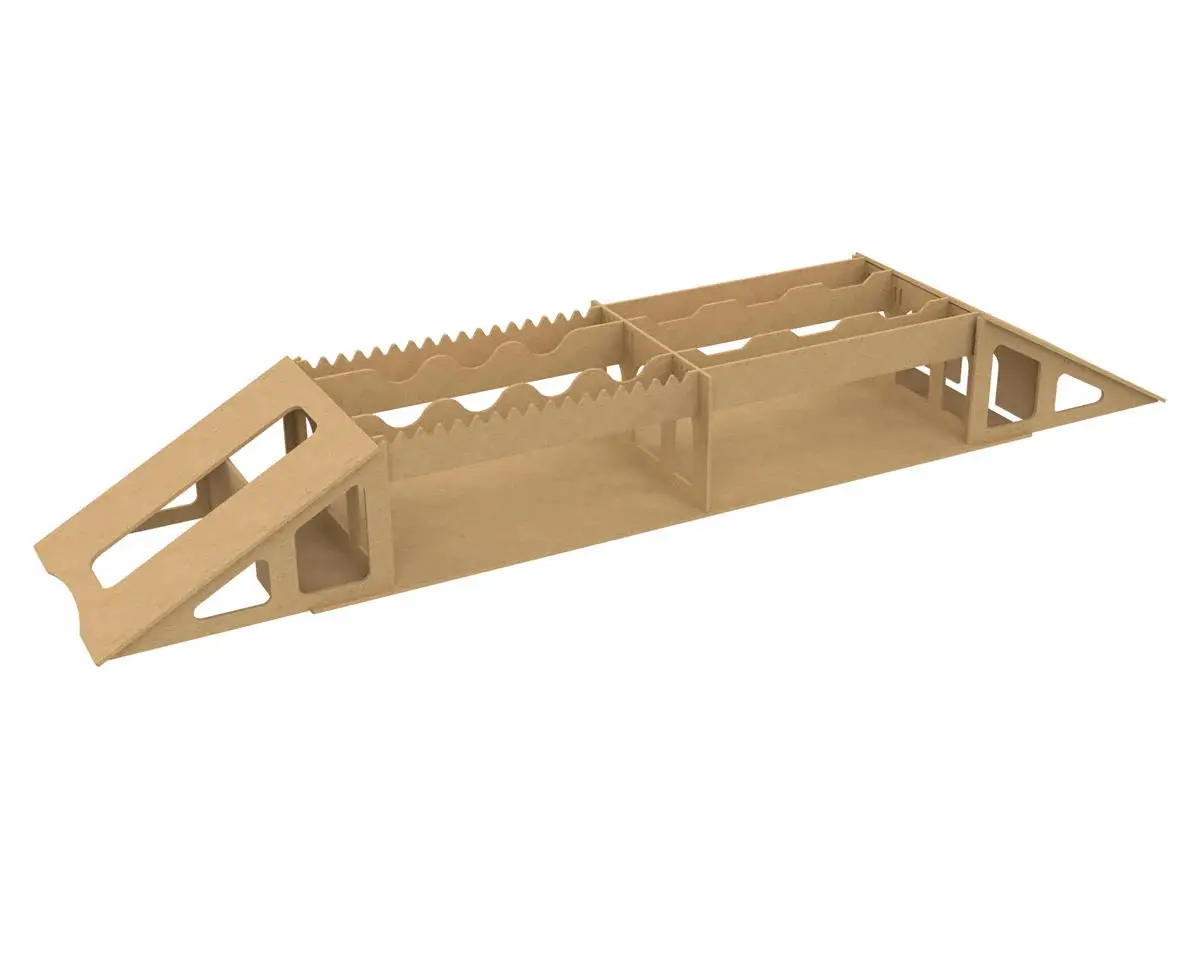 Udi Rc 1/24 & 1/18 Wooden Micro Crawler Course Set (Prop C/Hill Trail) 1