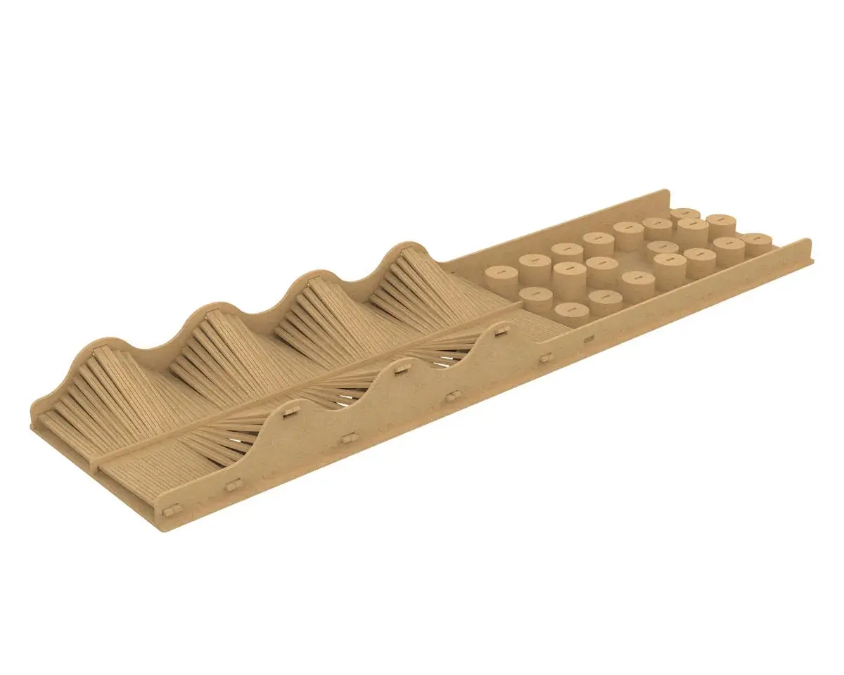 Udi Rc 1/24 & 1/18 Wooden Micro Crawler Course Set (Prop D/Wave Trail) 1
