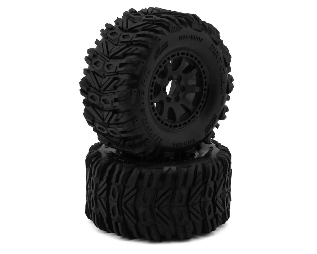 Upgrade Rc Dirt Claw 2.2" Pre-Mounted Belted Tires For Mini Maxx®/Xrt® & Mini Kraton® 1