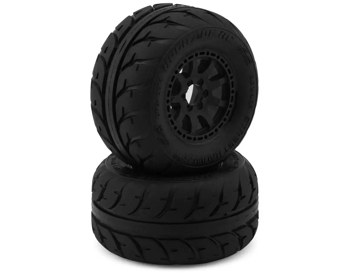 Upgrade Rc Street Radials 2.2" Pre-Mounted On-Road Tires For Mini Maxx®/Xrt® & Mini Kraton® (2) 1