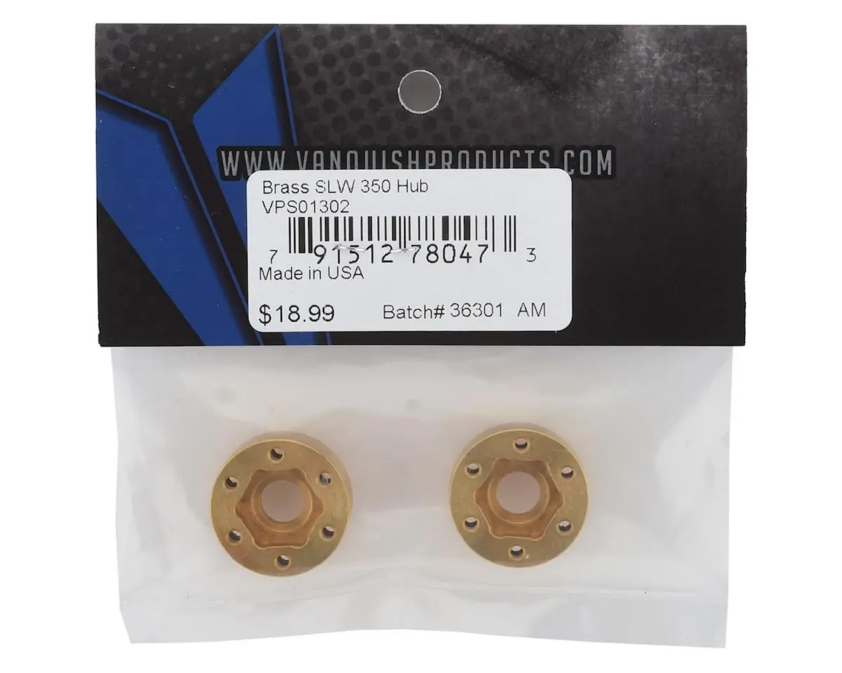 Vanquish Brass Slw 350 Wheel Hub 1