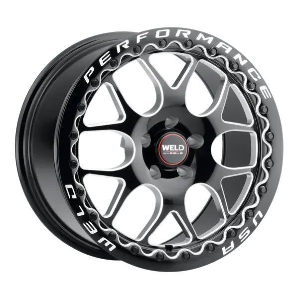 Weld Racing Solana Beadlock 17X10 / 5X120 Bp / Et42 / 7.15In Bs / 78.1 Cb Wheel - Gloss Black Milled 1