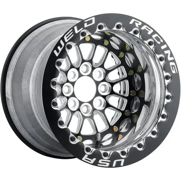 Weld Racing Tuner Import 15X7 / 4X100 Bp / Et25 / 5In Bs Wheel - Black Single Beadlock 1